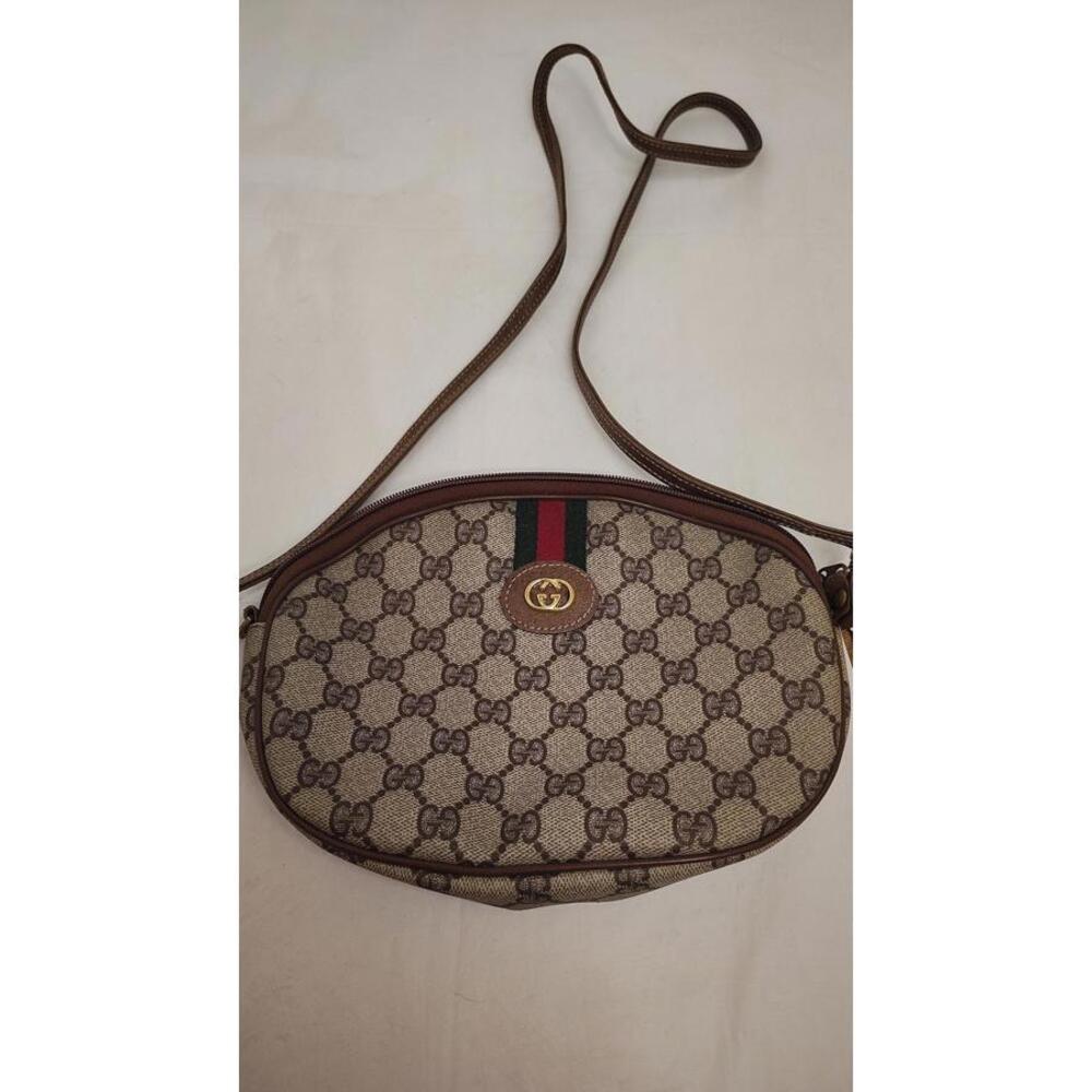 Vintage Gucci Sherry Line GG Supreme Canvas Crossbody with COA